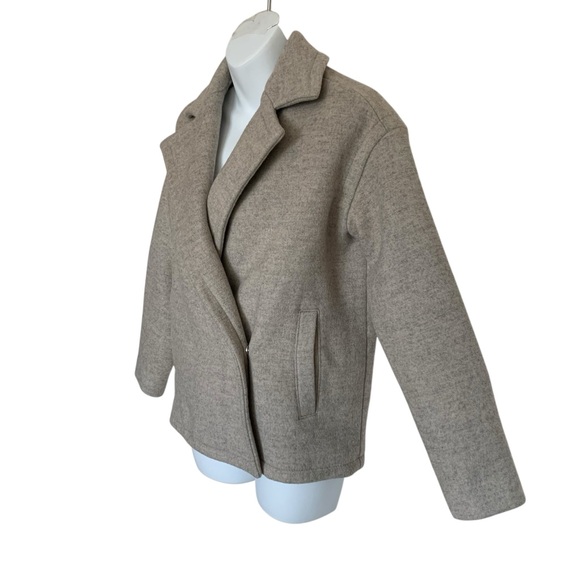 Madewell Short Swing Wool Jacket Stone Gray F3992 XS - Picture 7 of 12